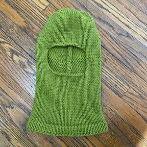 Handmade Knit Balaclava: Wool Blend Face Mask, Winter Warmer